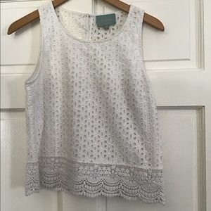 White lace top
